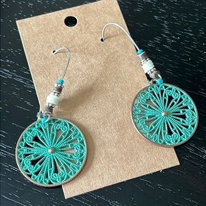Boho dangling metal earrings-NWT